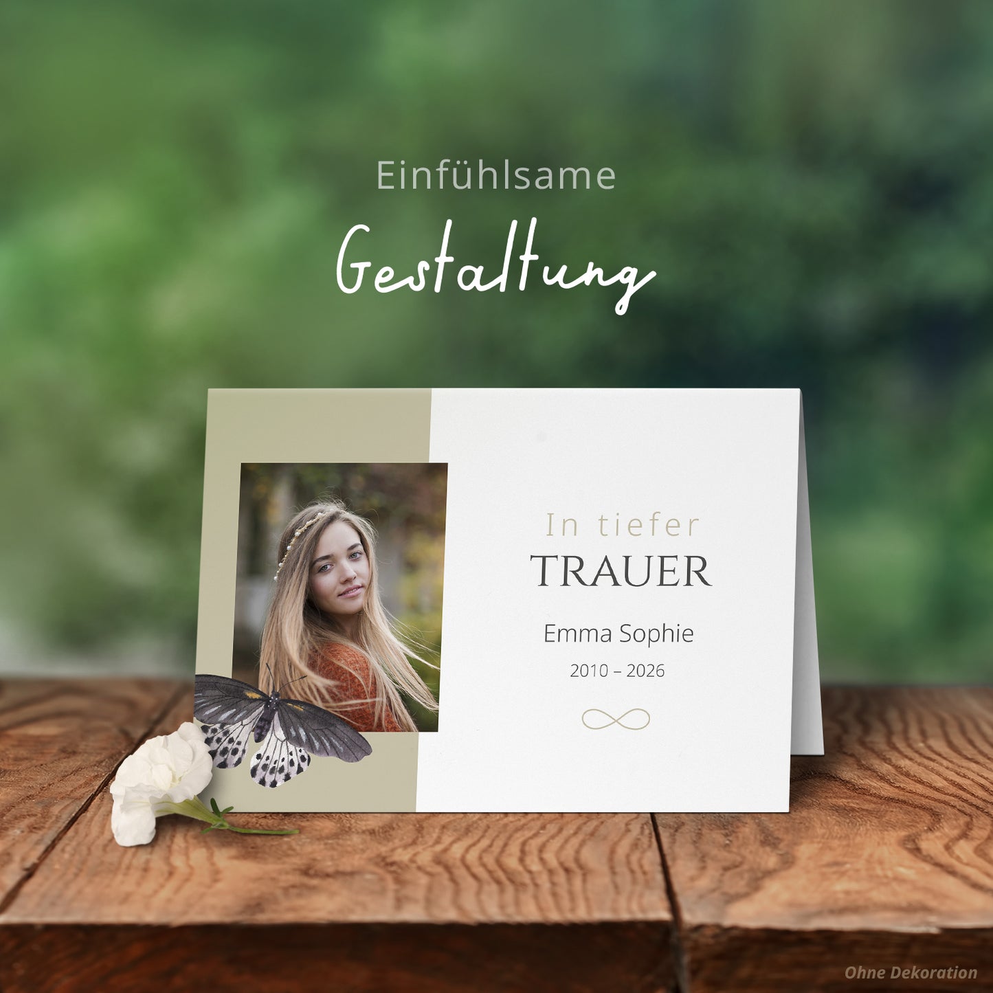 Trauerkarte "Schmetterling"