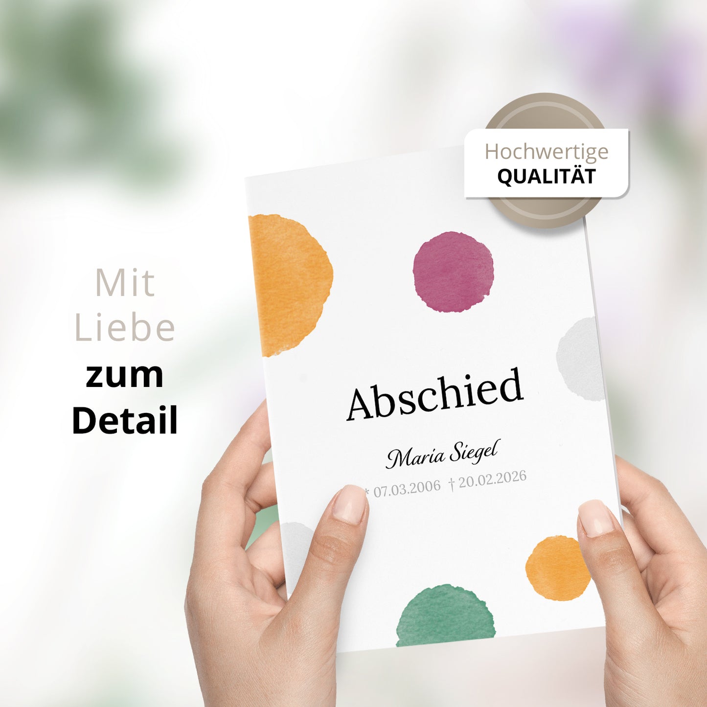 Trauerkarte "Abschied"