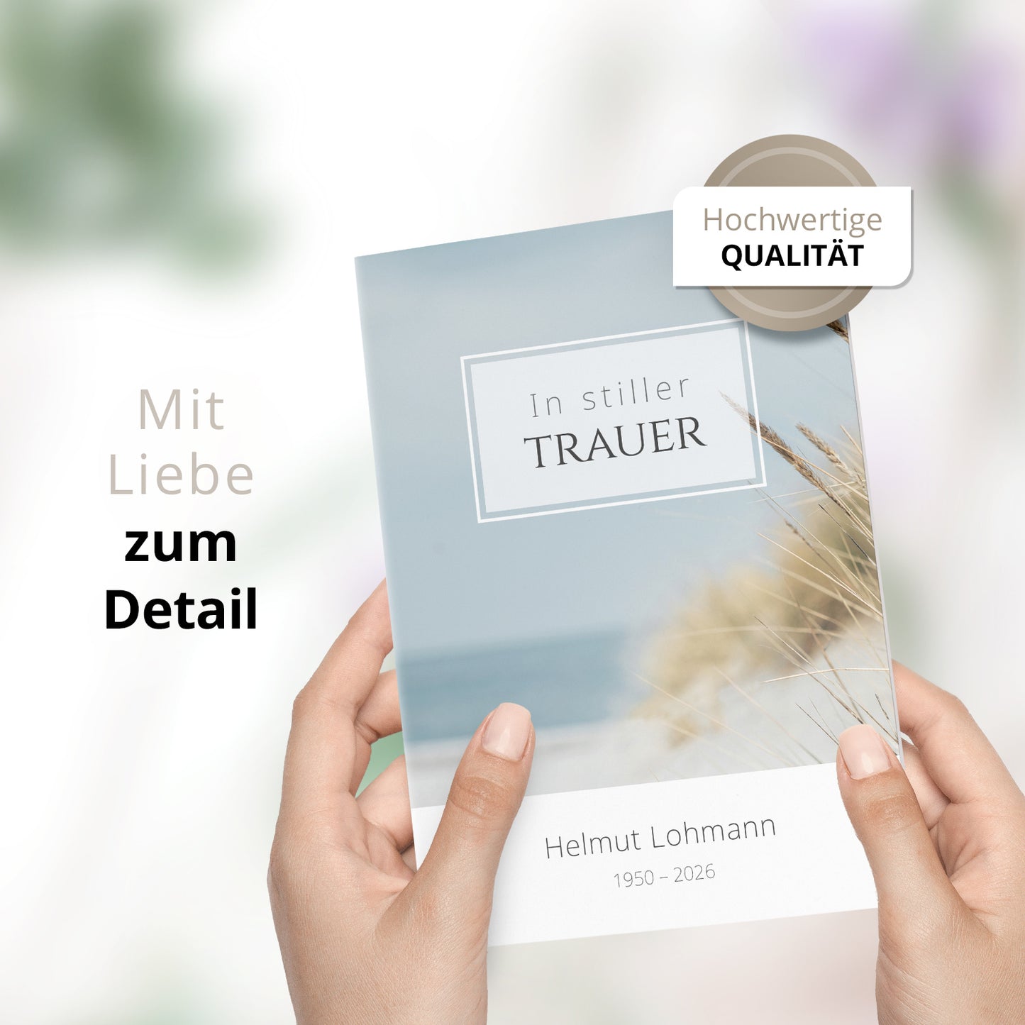 Trauerkarte "Düne"