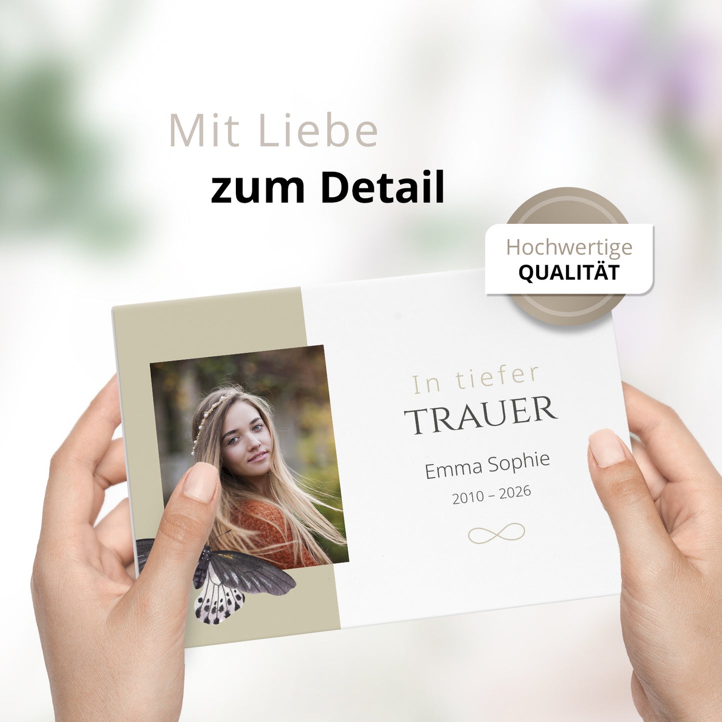 Trauerkarte "Schmetterling"