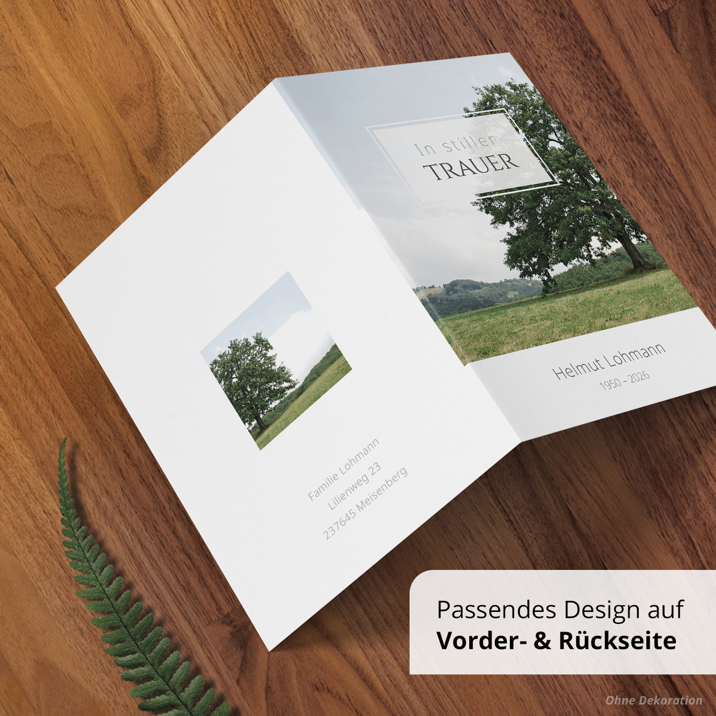Trauerkarte "Baum"