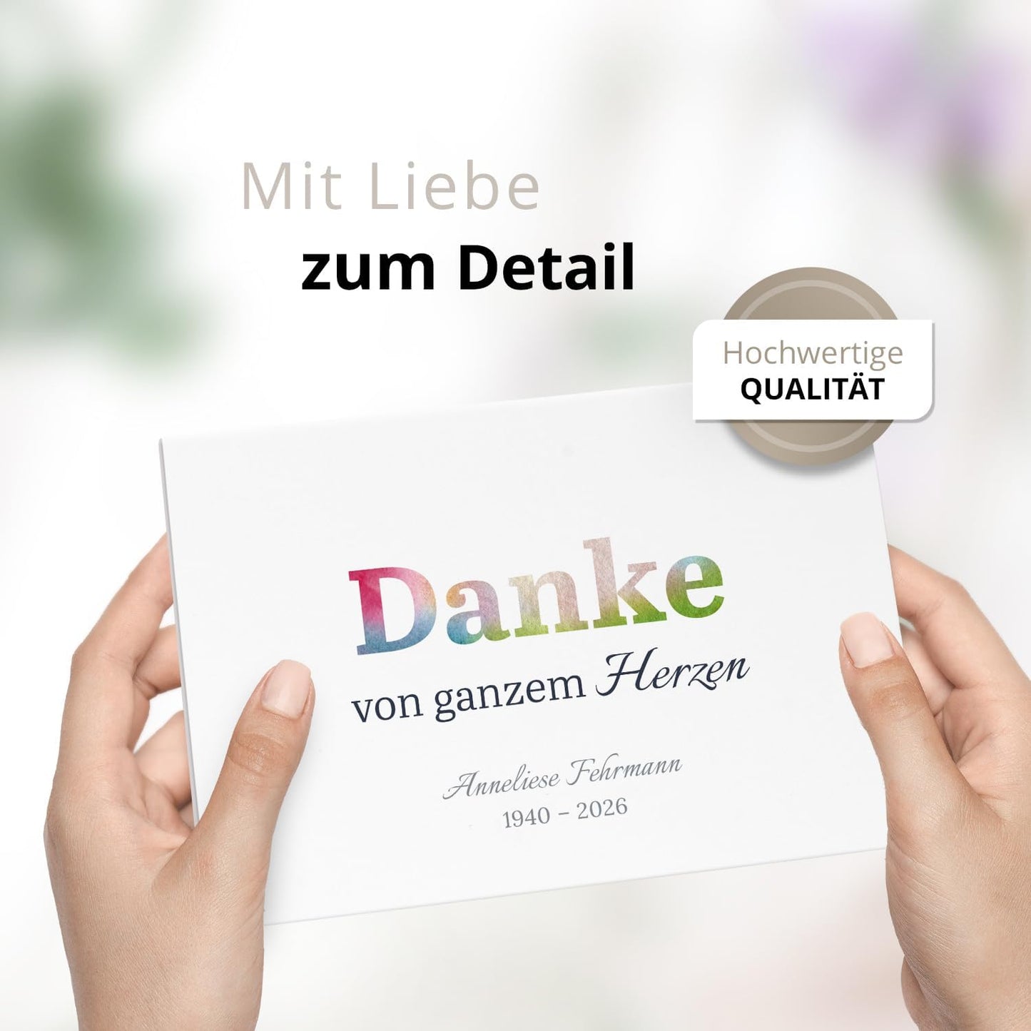 Einladungskarten Manufaktur Hamburg 10 PERSONALISIERTE Trauer Danksagungen Dankeskarten mit eigenem Text und Foto | Individuell anpassbare Trauerkarten mit Briefumschlägen | Karten Design 11