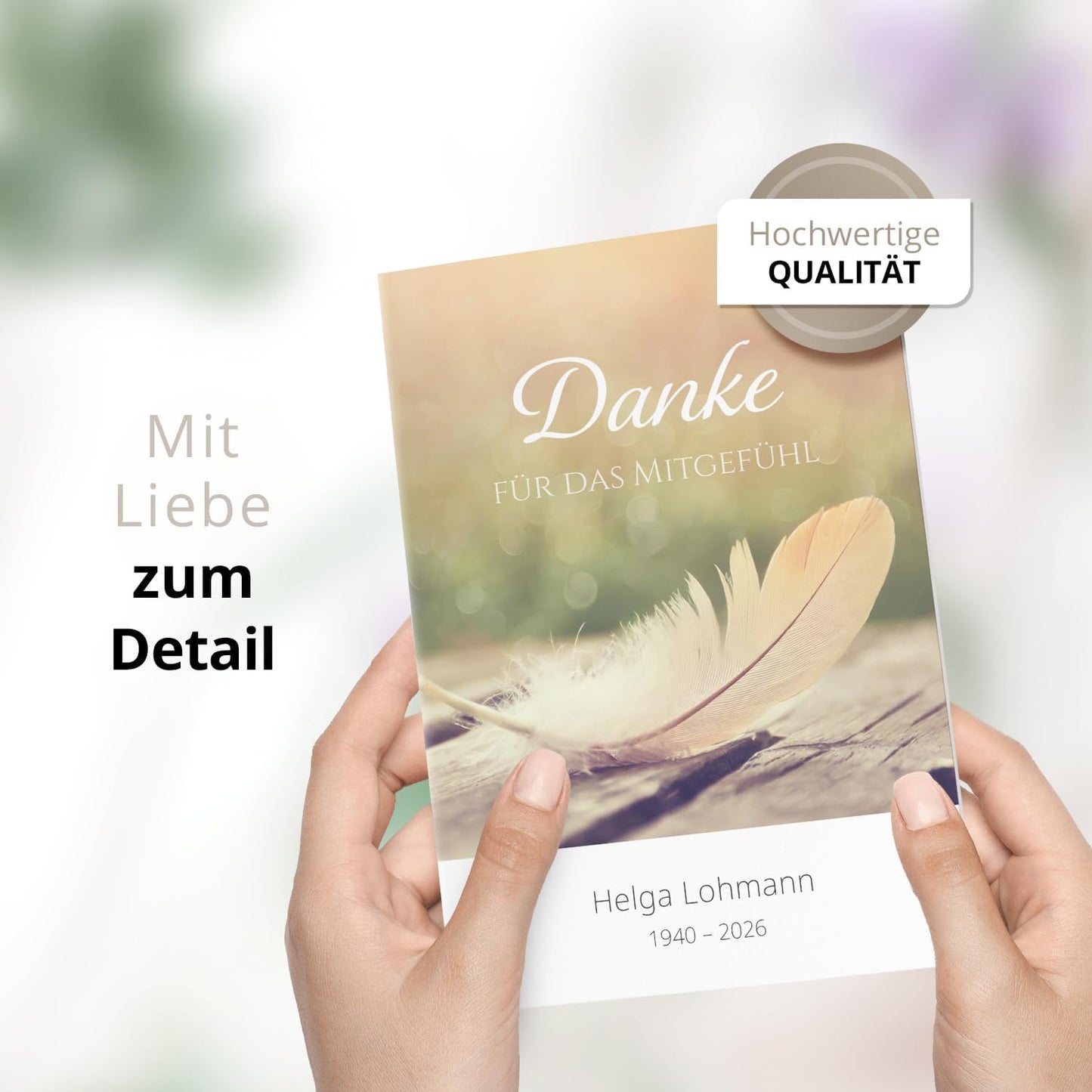 Einladungskarten Manufaktur Hamburg 10 PERSONALISIERTE Trauer Danksagungen Dankeskarten mit eigenem Text und Foto | Individuell anpassbare Trauerkarten mit Briefumschlägen | Karten Design 31