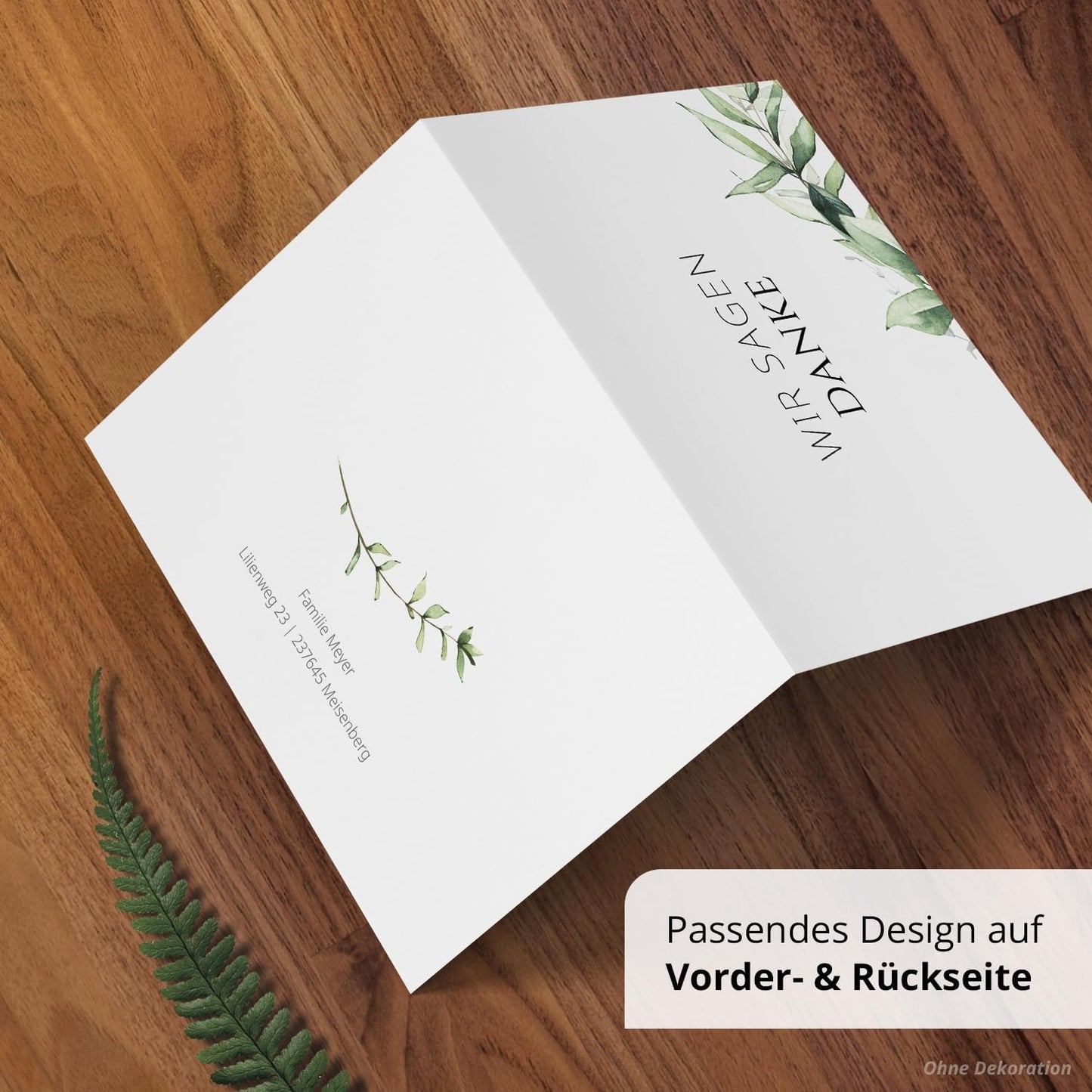 Einladungskarten Manufaktur Hamburg 10 PERSONALISIERTE Trauer Danksagungen Dankeskarten mit eigenem Text und Foto | Individuell anpassbare Trauerkarten mit Briefumschlägen | Karten Design 12