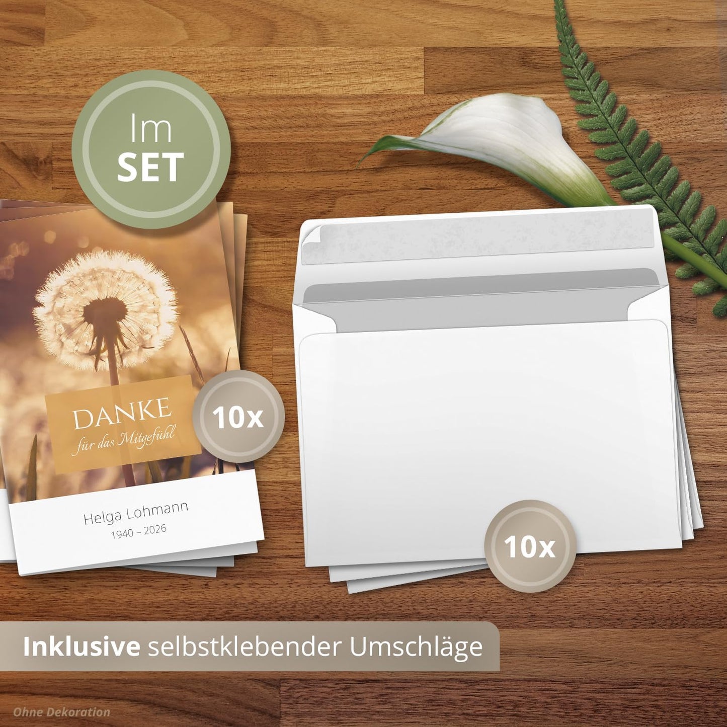 Einladungskarten Manufaktur Hamburg 10 PERSONALISIERTE Trauer Danksagungen Dankeskarten mit eigenem Text und Foto | Individuell anpassbare Trauerkarten mit Briefumschlägen | Karten Design 29