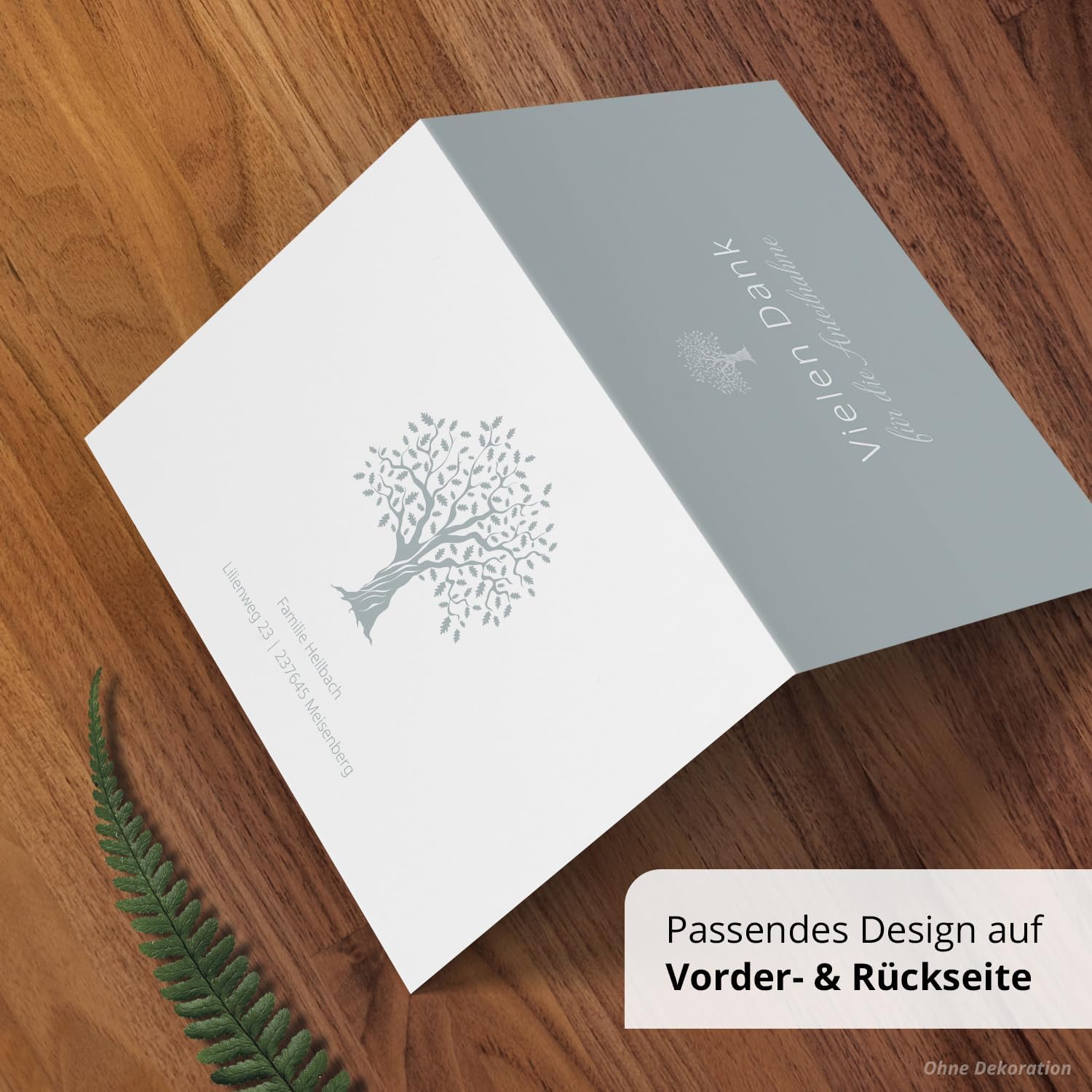 Einladungskarten Manufaktur Hamburg 10 PERSONALISIERTE Trauer Danksagungen Dankeskarten mit eigenem Text und Foto | Individuell anpassbare Trauerkarten mit Briefumschlägen | Karten Design 06