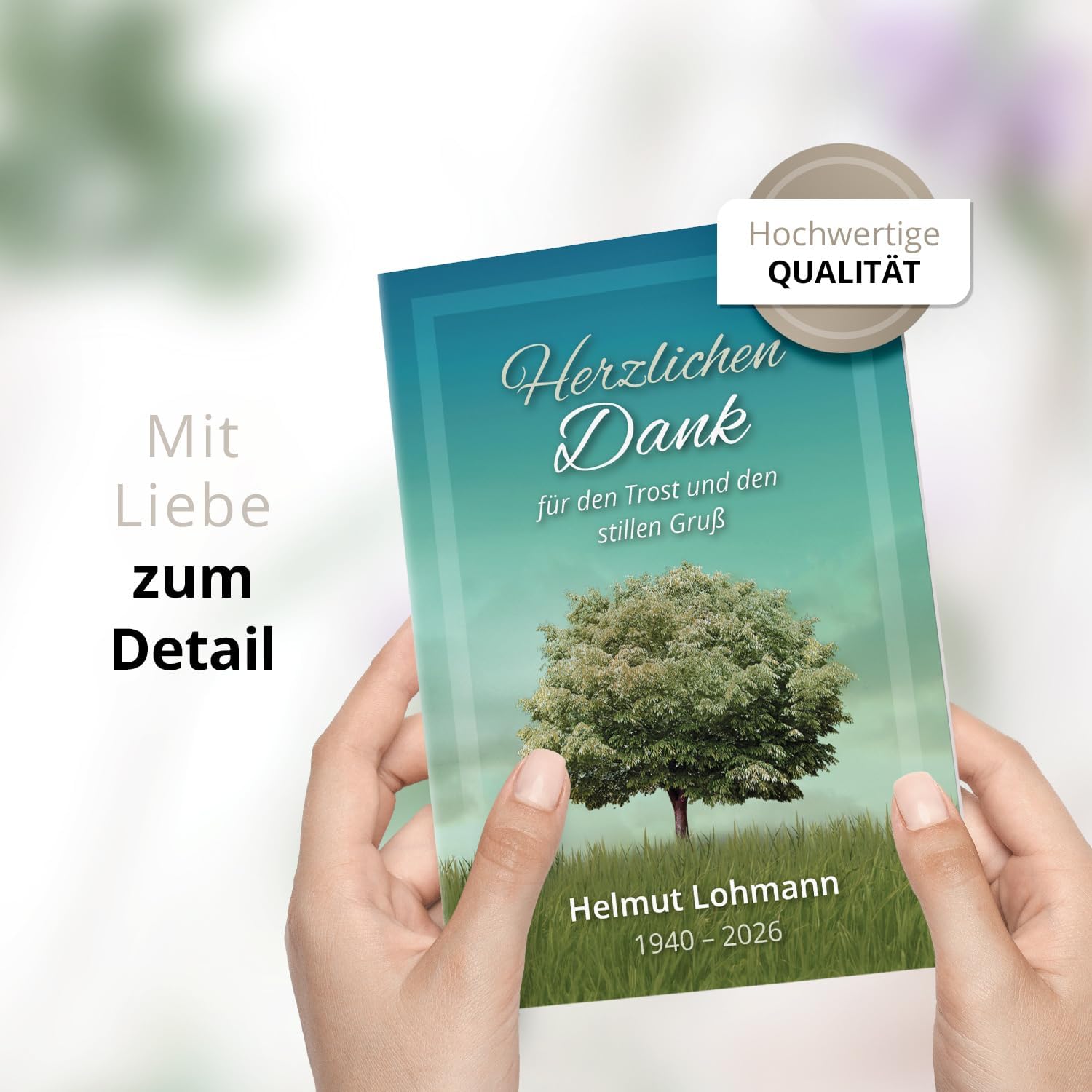 Einladungskarten Manufaktur Hamburg 10 PERSONALISIERTE Trauer Danksagungen Dankeskarten mit eigenem Text und Foto | Individuell anpassbare Trauerkarten mit Briefumschlägen | Karten Design 28
