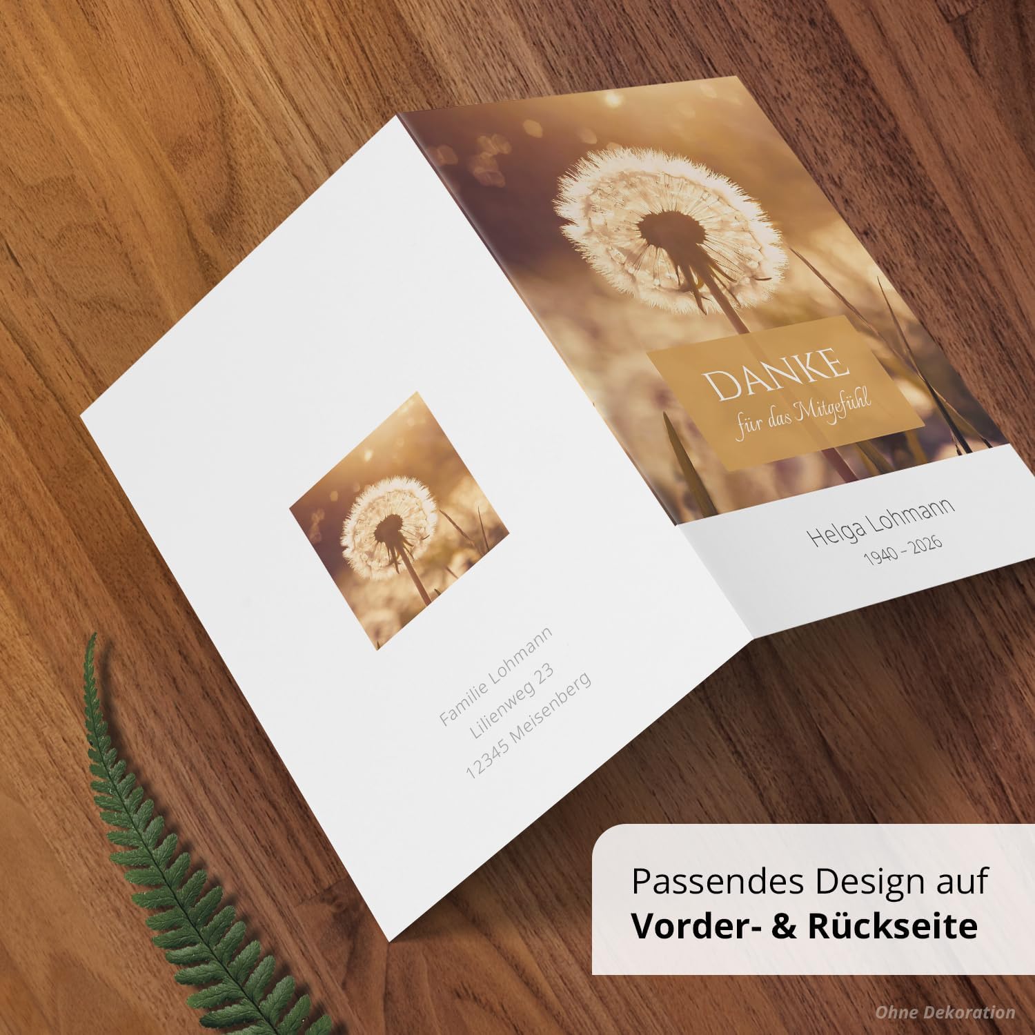 Einladungskarten Manufaktur Hamburg 10 PERSONALISIERTE Trauer Danksagungen Dankeskarten mit eigenem Text und Foto | Individuell anpassbare Trauerkarten mit Briefumschlägen | Karten Design 29