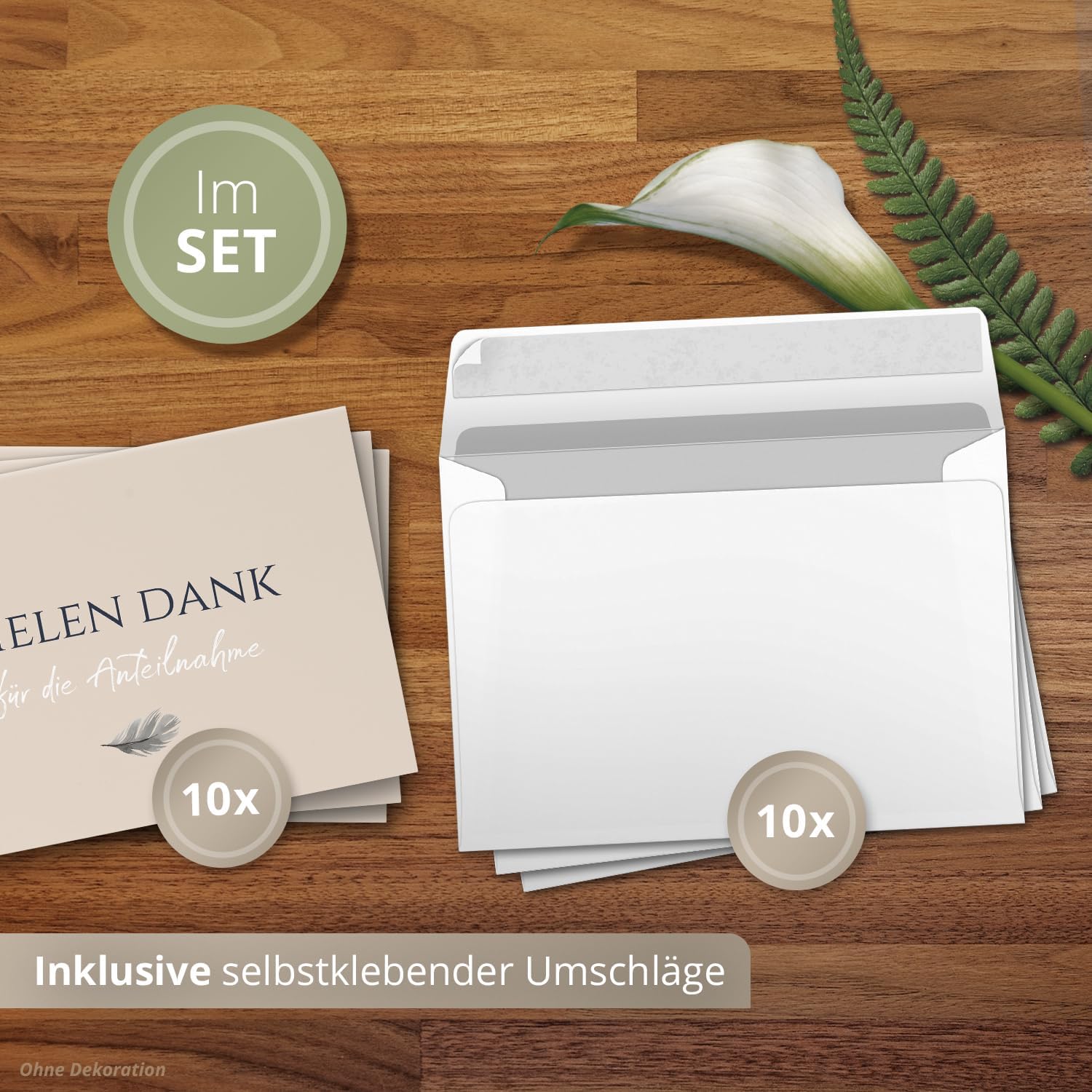 Einladungskarten Manufaktur Hamburg 10 PERSONALISIERTE Trauer Danksagungen Dankeskarten mit eigenem Text und Foto | Individuell anpassbare Trauerkarten mit Briefumschlägen | Karten Design 03