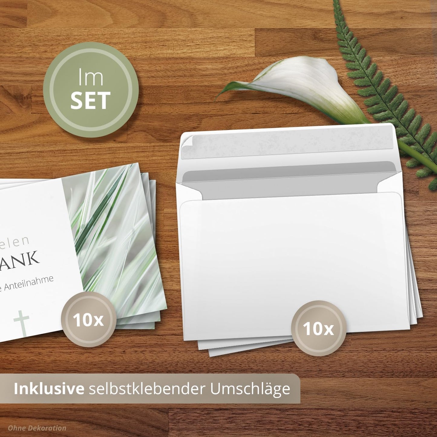 Einladungskarten Manufaktur Hamburg 10 PERSONALISIERTE Trauer Danksagungen Dankeskarten mit eigenem Text und Foto | Individuell anpassbare Trauerkarten mit Briefumschlägen | Karten Design 05