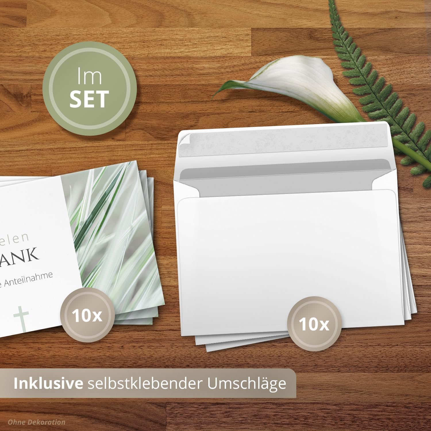 Einladungskarten Manufaktur Hamburg 10 PERSONALISIERTE Trauer Danksagungen Dankeskarten mit eigenem Text und Foto | Individuell anpassbare Trauerkarten mit Briefumschlägen | Karten Design 05